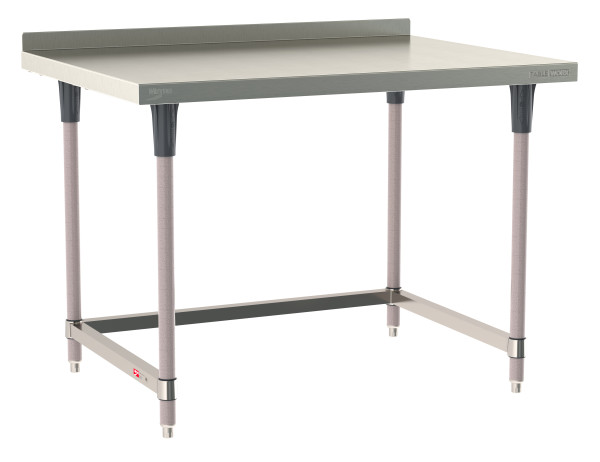 Metro TableWorx Stainless-Steel Laboratory Work Tables with 3-Sided ...