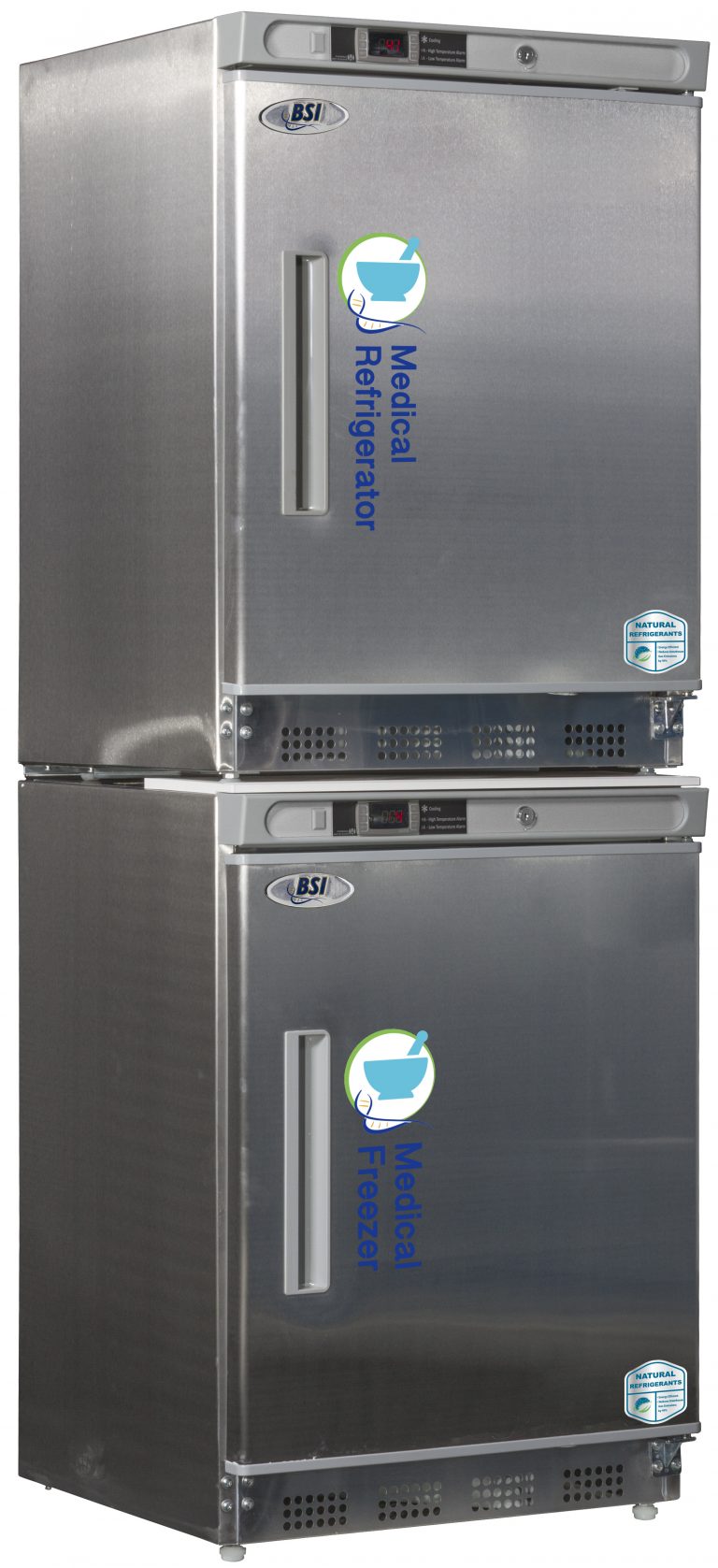 BSI Silver Series Stainless Pharmacy Vaccine Combo Refrigerator/Freezer