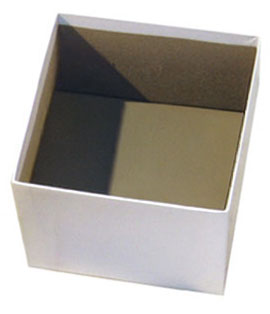 Standard White 4 3/4" Fiberboard Boxes Without Dividers for  (Qty of 50)