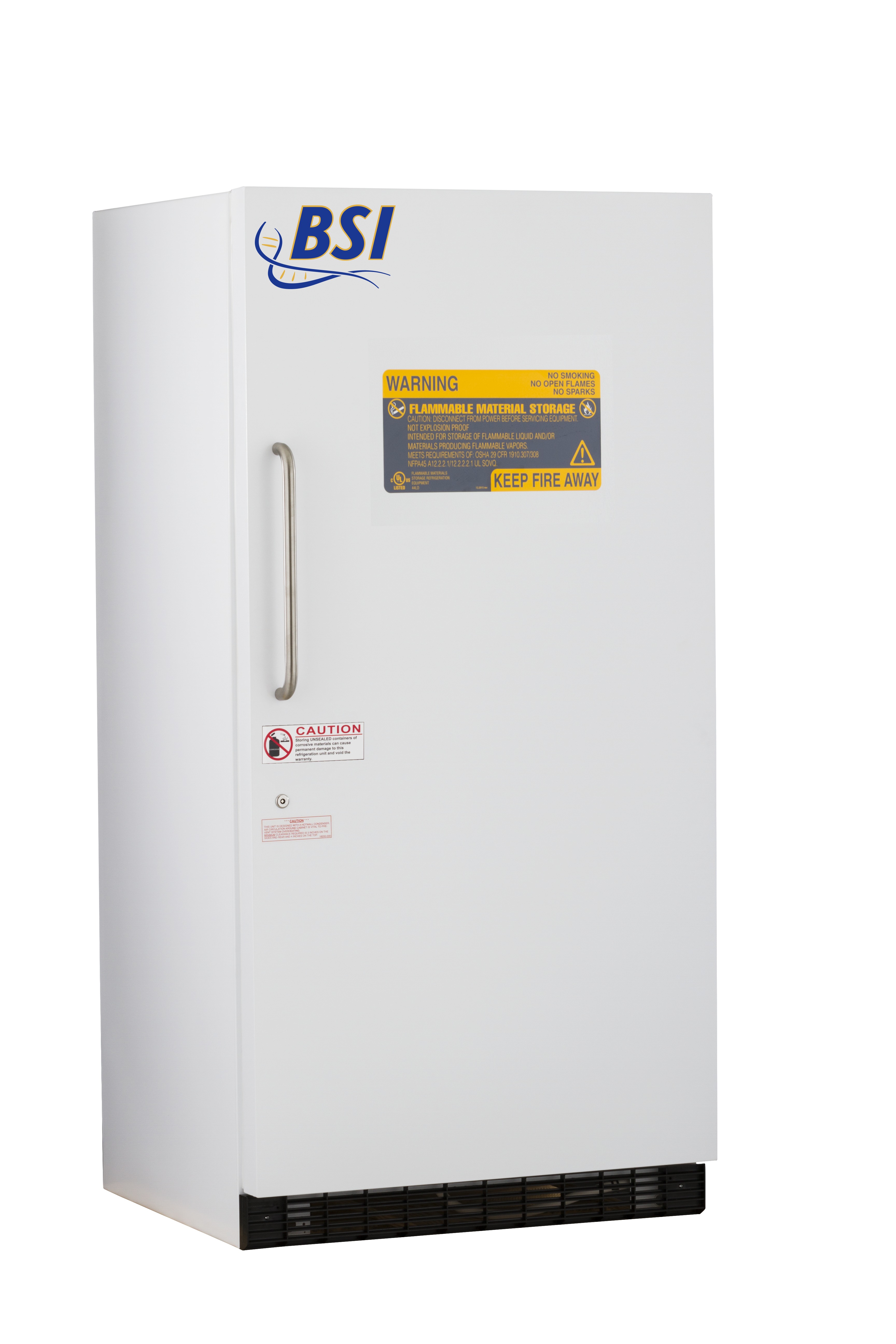 BSI Silver Series Freestanding Undercounter Flammable Material Storage  Manual Defrost Freezer