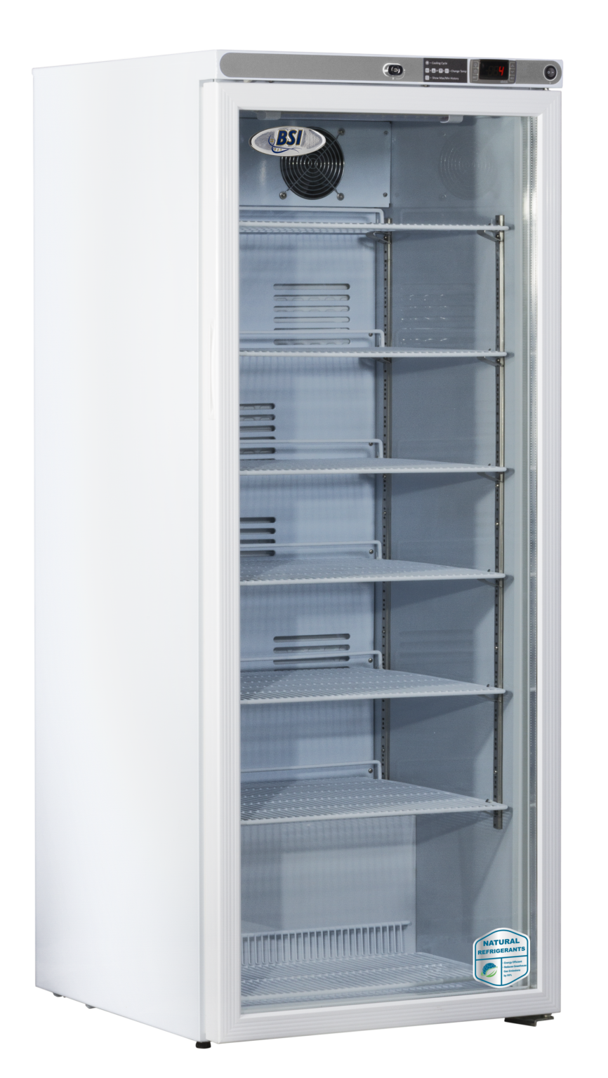 BSI Silver Series Compact Glass Door Laboratory Refrigerator 10.5 Cu