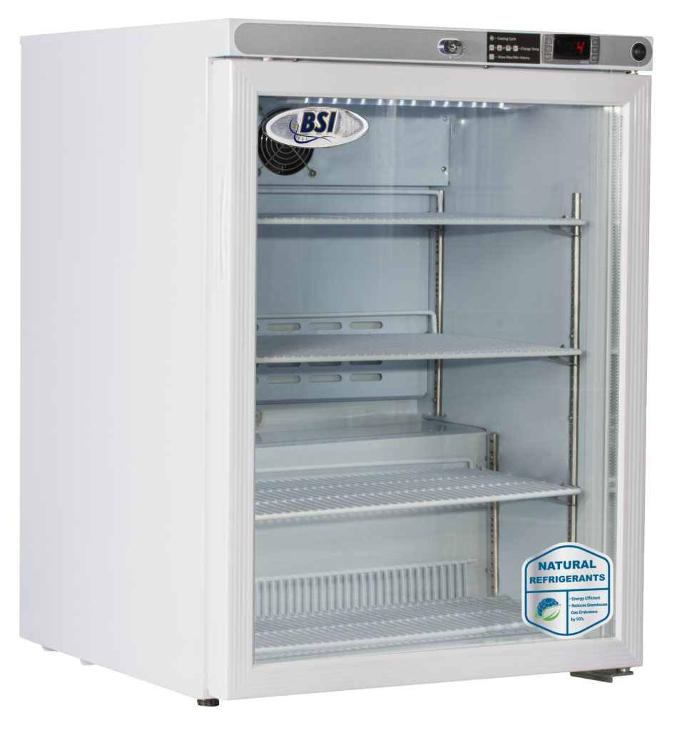BSI Silver Series Freestanding Glass Door Undercounter Refrigerator 5