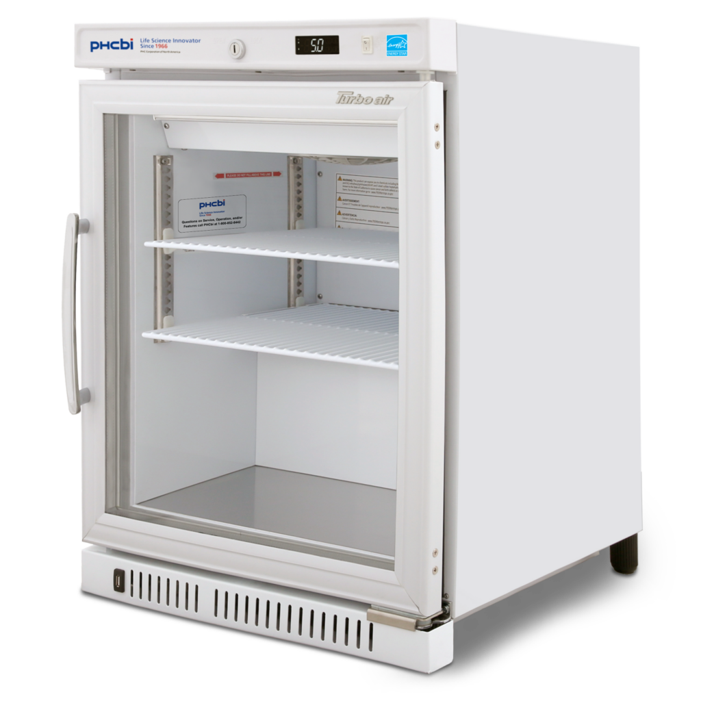 PHCbi Glass Door Undercounter Medical & Laboratory Refrigerator 3.0