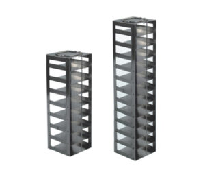 Stainless Vertical Freezer Racks for 25-place Slide Boxes