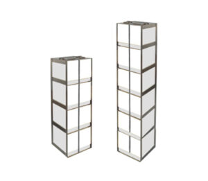 Stainless Vertical Freezer Racks for Centrifuge Tubes & Boxes