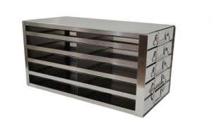 Upright Freezer Racks for COVID-19 Box Storage