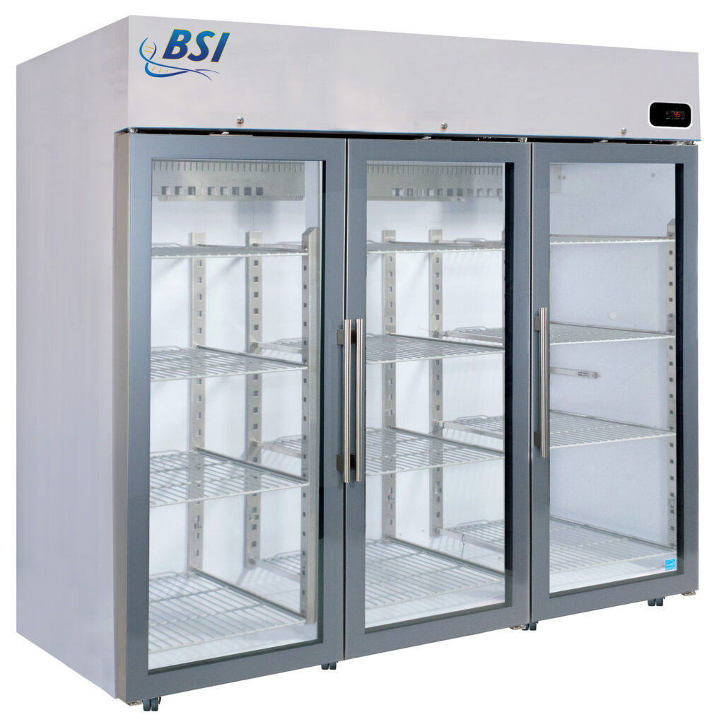 BSI Standard Series Hinged Glass Door Laboratory Refrigerator 72 Cu