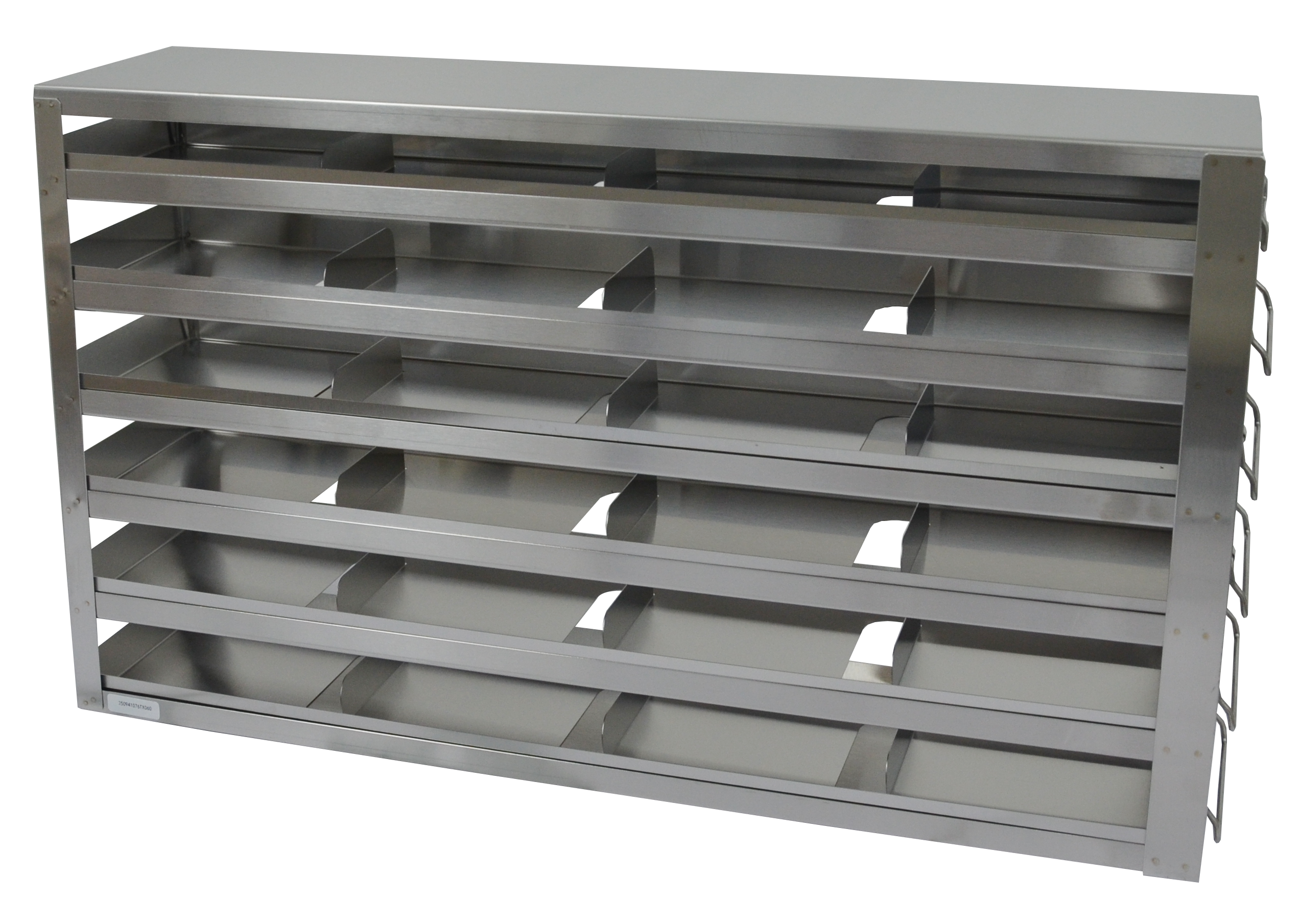 Upright Freezer Sliding Tray (Drawer) Rack for 2" Boxes - Rack Only (for 2" Boxes; 4 deep by 6 high)