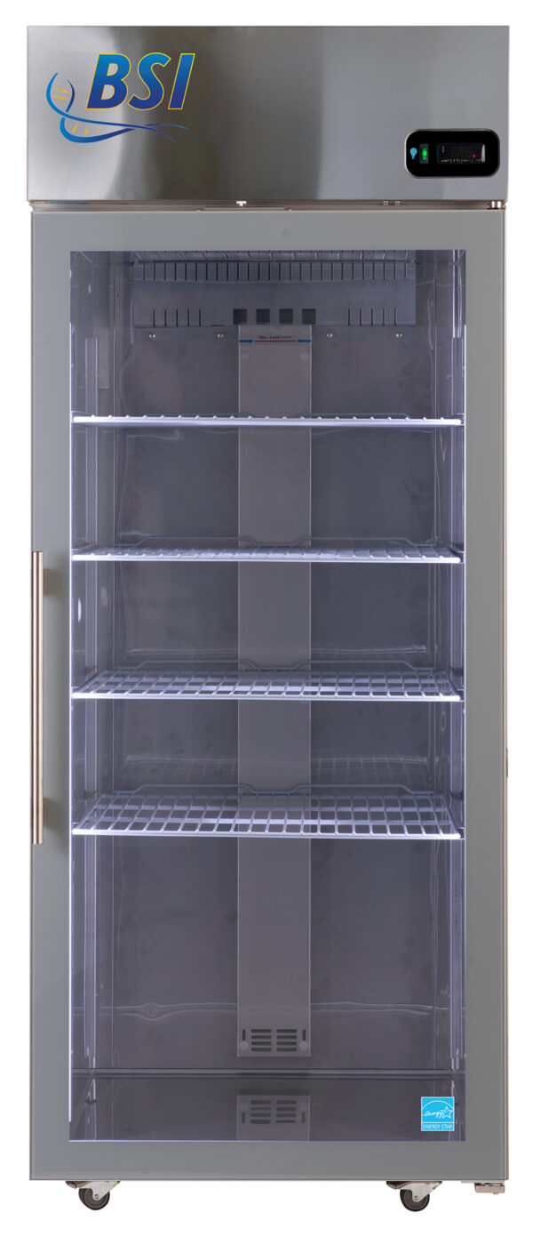 BSI 30 Cu. Ft. Laboratory Refrigerator Stainless Steel Glass Door
