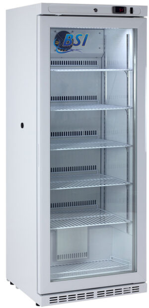 BSI Silver Series 10 Cu. Ft. Compact Laboratory Refrigerator | Hinged Glass Door
