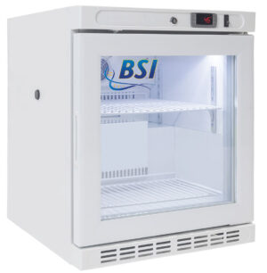 BSI Silver Series 2.5 Cu. Ft. Benchtop Laboratory Refrigerator | Glass Door