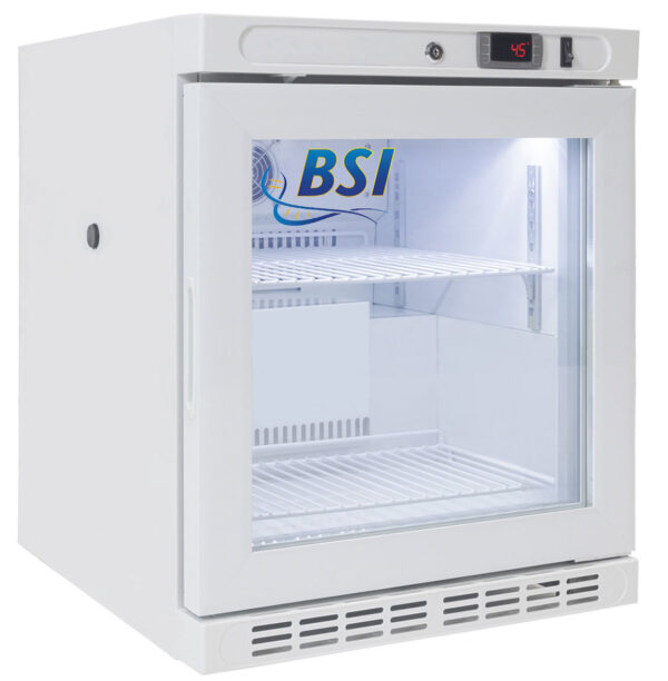 BSI Silver Series 2.5 Cu. Ft. Benchtop Laboratory Refrigerator | Glass Door