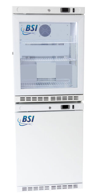 BSI Silver Series 8 Cu. Ft. Dual Temperature Laboratory Refrigerator & Freezer | Glass Door