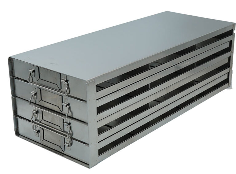Upright Freezer Drawer Rack for 100-Place Slide Boxes | 3 Deep x 4 High ...