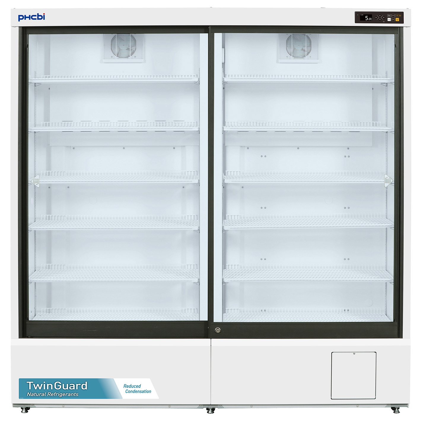 PHCbi TwinGuard Natural Refrigerants 41.1 Cu. Ft. Pharmaceutical Refrigerator | Sliding Glass Door