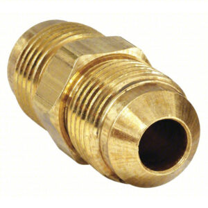 Liquid Nitrogen Transfer Hose Extender | Flared Fitting Union 1/2 in OD x 1/2 in OD Fitting Size, Flared, Brass
