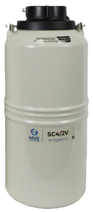 MVE SC 4/2V CryoShipper with 11" Canister (Capacity: 102 x 2.0 mL Vials)