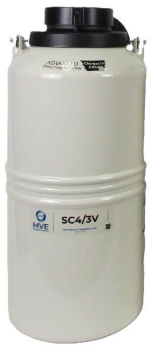 MVE SC 4/3V CryoShipper with 11″ Canister (Capacity: 48 x 2.0 mL Vials)