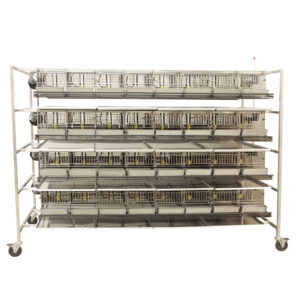 Alternative Design Quail Racks 64-Cage Housing Unit