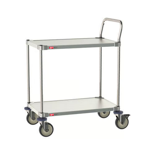 Metro 316 Stainless Steel Lab & Cleanroom Carts | 2 Shelves | 18” x 30”