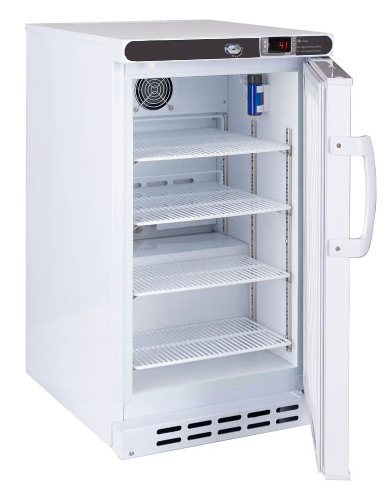 LabRepCo Futura Silver Series PRIME 2.5 Cu. Ft. Undercounter Laboratory Refrigerator | Built-In | Solid Door