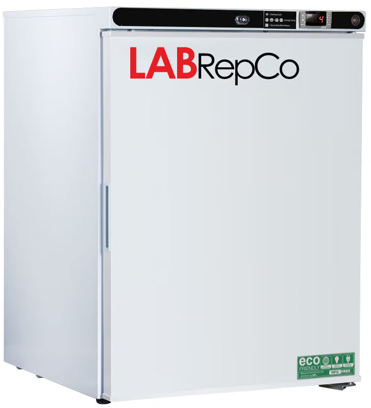 LabRepCo Futura Silver Series PRIME 5.2 Cu. Ft. Undercounter Laboratory Refrigerator | Freestanding | Solid Door