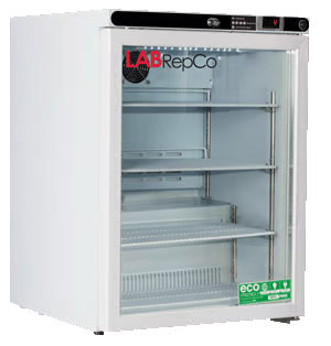 Futura Silver Series PRIME 5.2 Cu. Ft. Laboratory Undercounter Refrigerator | Freestanding | Glass Door