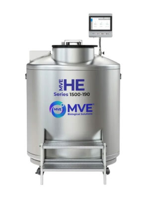 MVE HE 1539P-190AF-GB LN2 Freezer w/ CryoVerse™ Connect Controller, Full Auto Fill & Gas Bypass (Capacity: 39,000 x 2.0 ml vials)