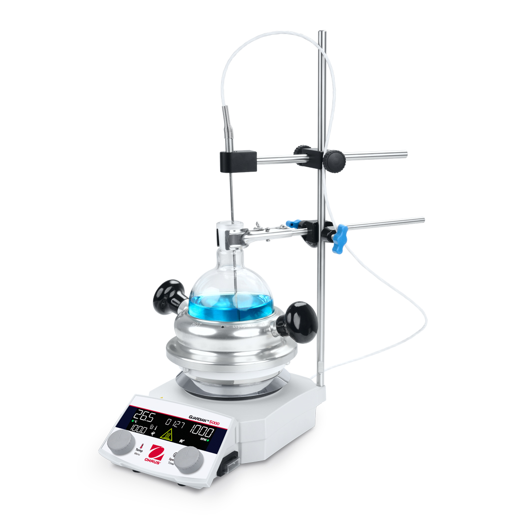 Ohaus GUARDIAN™ 5000 Hotplate Stirrers With Synthesis Kit for 500mL Flask Capacity