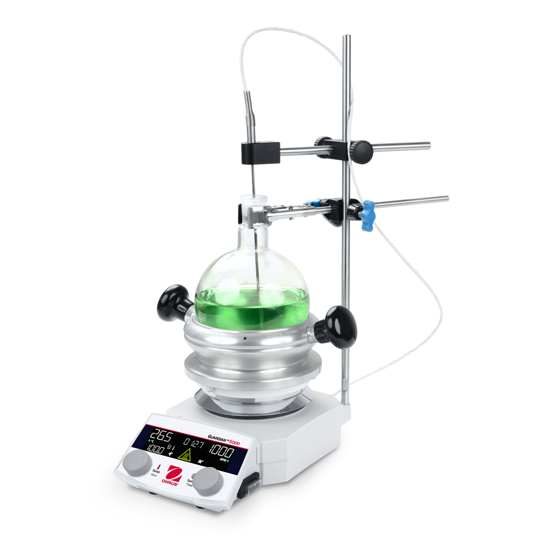 Ohaus GUARDIAN™ 5000 Hotplate Stirrer With Synthesis Kit for 1000mL Flask Capacity